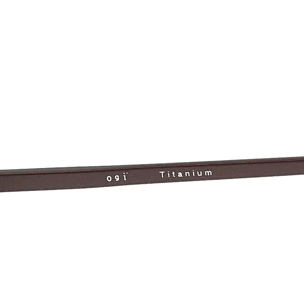 ogi Eyeglasses Frames 5002 COL. 72 Red Bordeaux Titanium Full Rim 40-20-140